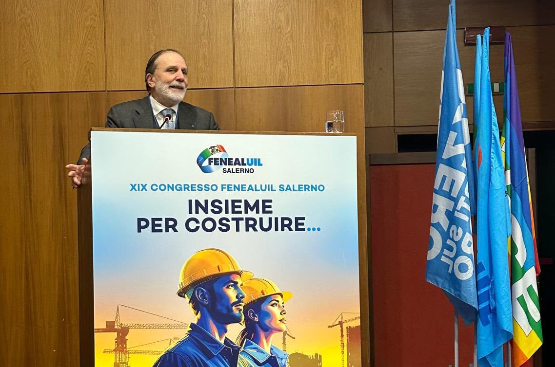 CONGRESSO FENEAL SALERNO: CONFERMATA AL TIMONE DELLA CATEGORIA DEGLI EDILI DELLA UIL , PATRIZIA SPINELLI. SGAMBATI – TRE DIRETTRICI PER SVILUPPO SALERNO: PORTA OVEST, CORSIA SA/AV E IL PIANO CASA PER REDDITI BASSICONGRESSO FENEAL SALERNO: CONFERMATA AL TIMONE DELLA CATEGORIA DEGLI EDILI DELLA UIL , PATRIZIA SPINELLI.