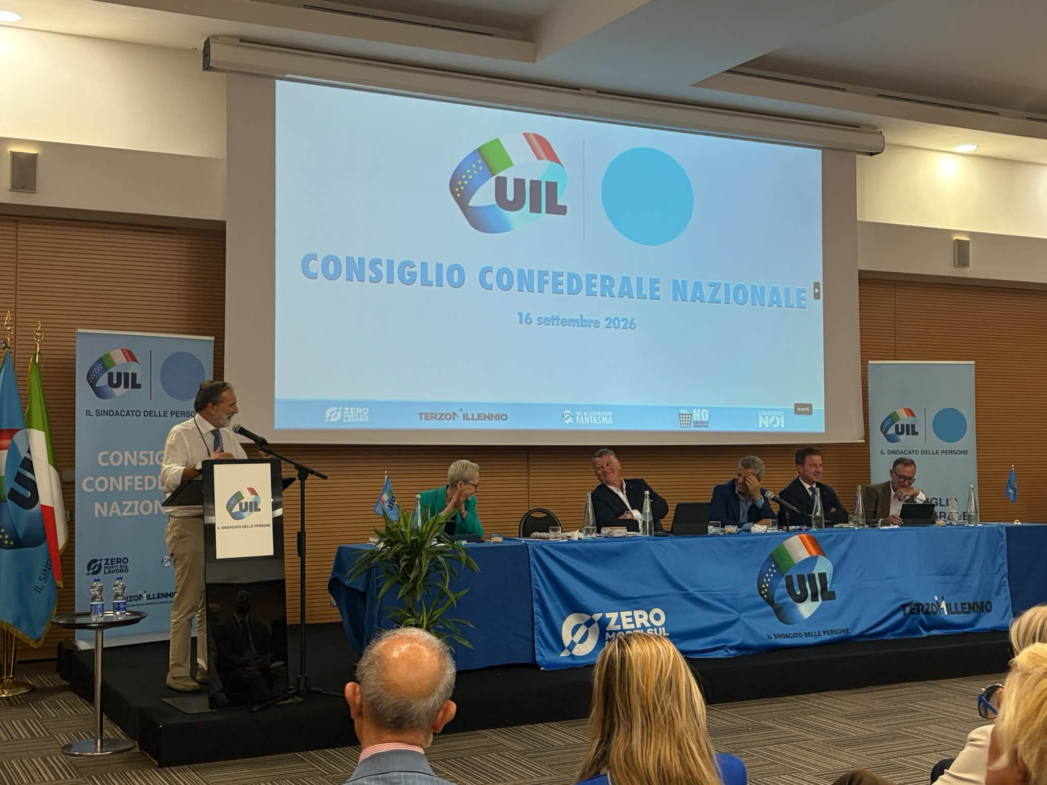 CONSIGLIO CONFEDERALE UIL NAZIONALE: L’INTERVENTO DI GIOVANNI SGAMBATI.