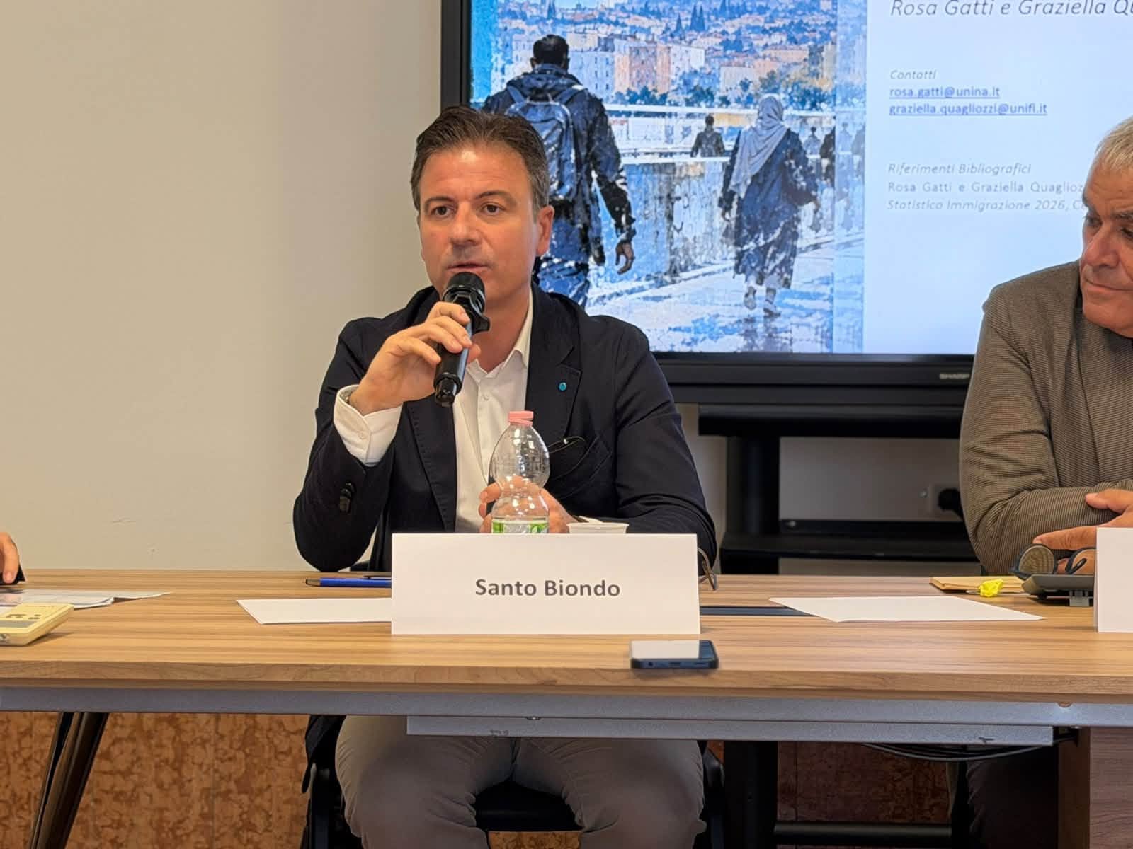 SANTO BIONDO SEGRETARIO NAZIONALE DELLA UIL INTERVIENE ALLA PRESENTAZIONE DEL DOSSIER IDOS 2026 TENUTOSI STAMATTINA PRESSO LA UIL